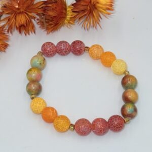 Bransoletka z agatów i jadeitu