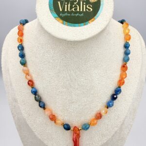 Naszyjnik z Apatytu i Karneolu