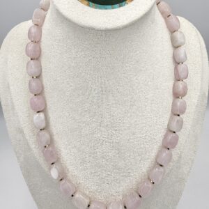 Naszyjnik z kwarcu różowego