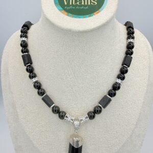 Naszyjnik z Turmalinu Czarnego